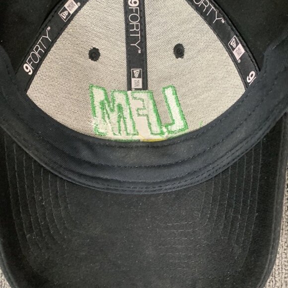 LFM Lehman Feed Mill Baseball Hat Mens OSFM Black Strapback Cap New Era 9Forty - Picture 11 of 14